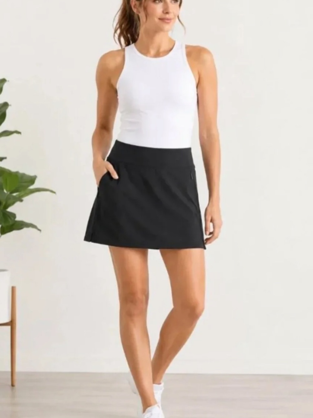 NWOT Athleta Soho Active Skort, Black, Sixe 10